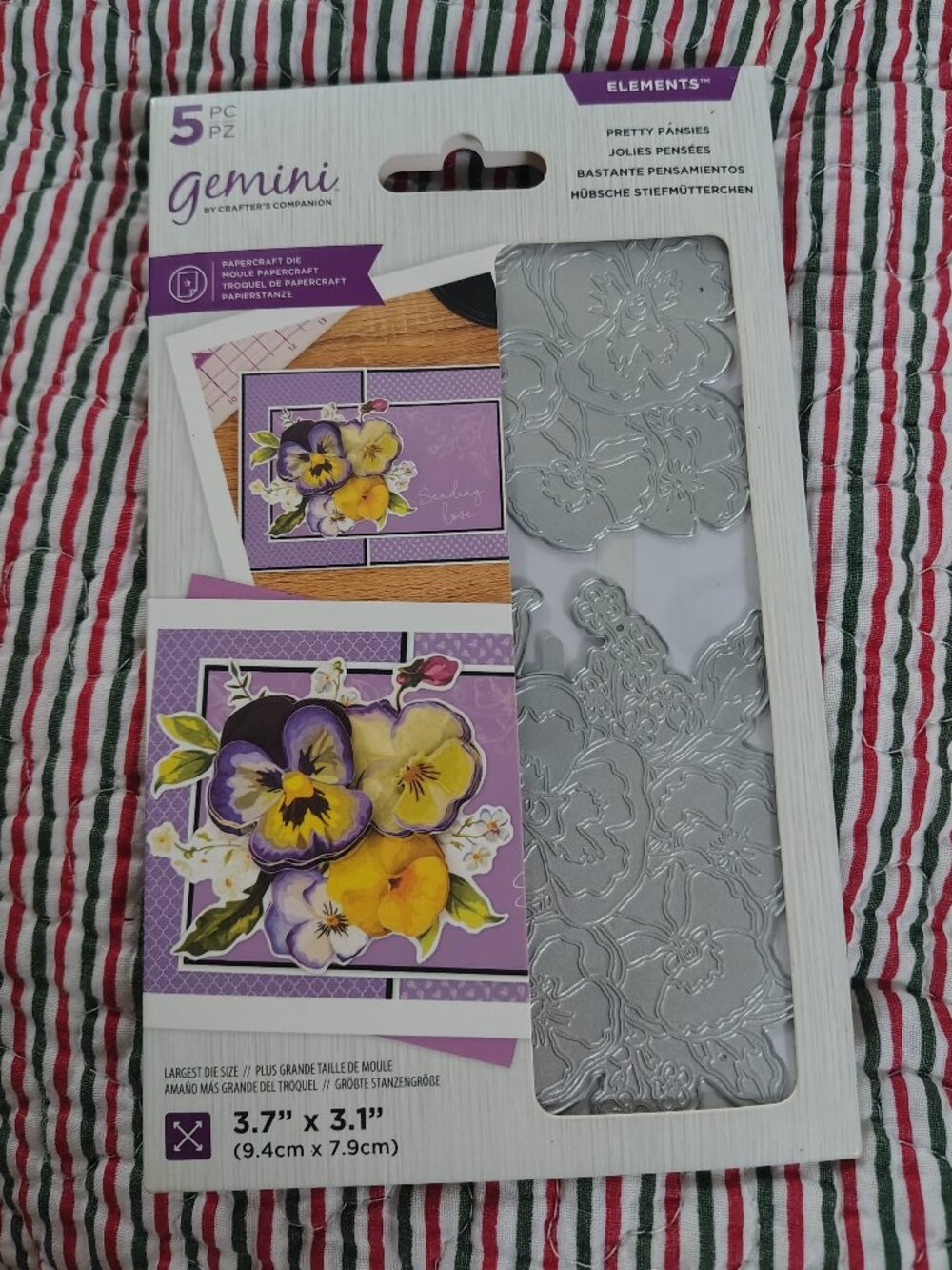 Gemini Paper Craft Die - Pretty Pansies (NEW)